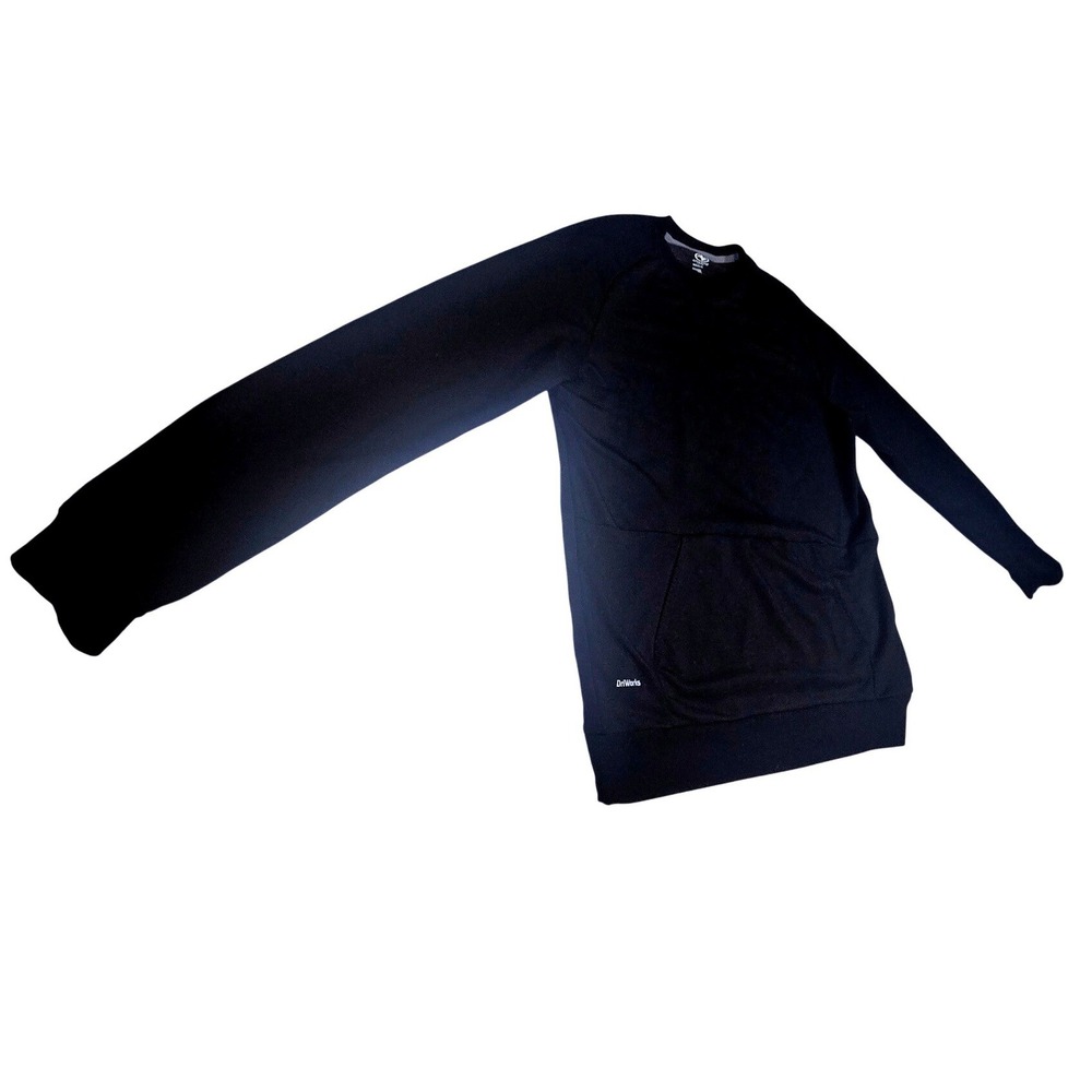 Athletic Works Mens DriWorks Long Sleeve Performance Sweatshirt Black Sml 34-36 - Picture 3 of 9